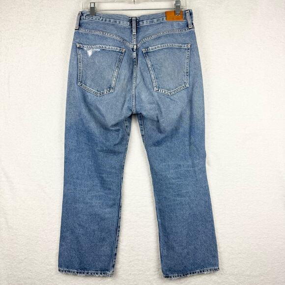 Citizens of Humanity Emery Crop Distressed Relaxed Straight In Heatwave Wash 28 - Picture 10 of 16